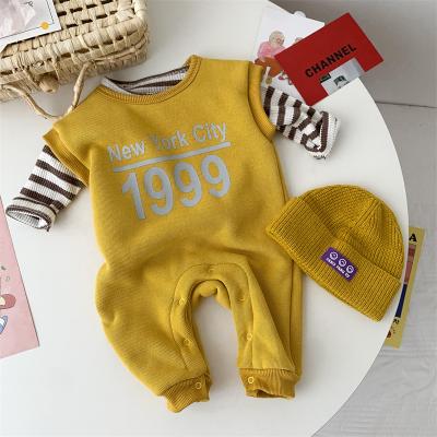 China Breathable Wholesale High Quality Baby Clothing Rompers Sweatershirt Overalls Baby Casual Rompers for sale