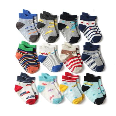 China Infant Toddler Baby Socks Anti Slip Cotton Baby Cartoon Newborn Infant High Quality Viable Animal Socks Set for sale