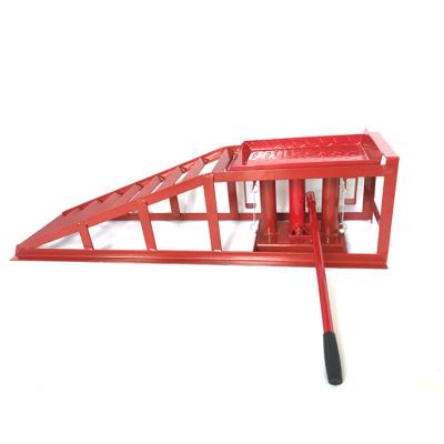 China For Car Repairing Low Profile Heavy Duty Portable Outdoor Garage Steel Car Hydraulic Ramp for sale