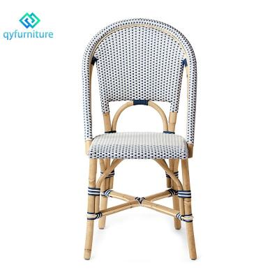 China Eco-Friendly\UV Resistant\Water Proof\Weather Resistant Stackable French Bistro Furniture French Bistro Rattan Patio Dining Chairs for sale