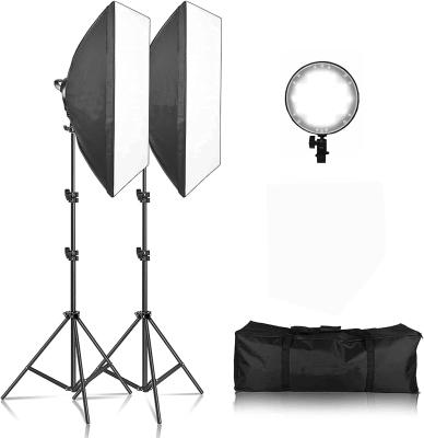 China Durable LED Softbox Lighting Kit, 20x28 Inch 45W Dimmable LED Light with Studio Softbox, Lighting for Photoshoot for sale