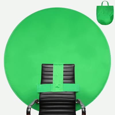 China Easy Setup Fish Bottom Chair Green Screen Green Portable Webcam Background 51