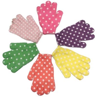 China All Natural Bathing Gloves 100%Polyester Bathing Glove Body Gloves Bath Rubbing Gloves For Bath for sale