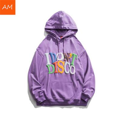 China Custom Anti-wrinkle Cut and Sew Fashion Pullover Vendor Chenille 3D Embroidery Unisex Hoodie for sale