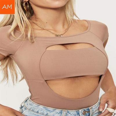 China Wholesale Anti-Wrinkle Plain Extra-Slim Color White Crew Neck Drop Down Shoulders Plus Size T-Shirts For Women for sale