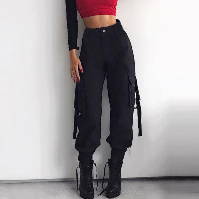 China Breathable 2022 Sweated Jogger Plus Size High Waist Fashionable Cargo Streetwear Sports Pants For Women for sale