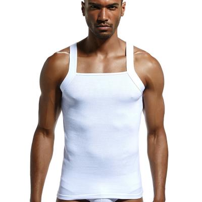 China QUICK DRY 100% Cotton Gym Fitness Tank Top Breathable Absorb Ribbed Sleeveless Tank Top Mens Sweater for sale