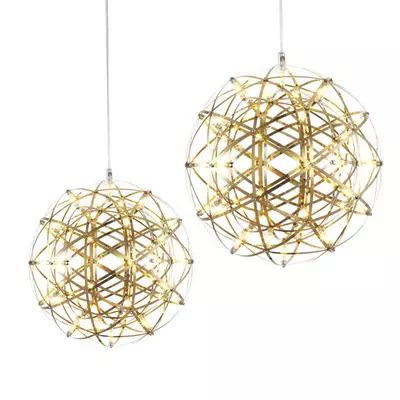 China Customized Modern Lead Steel Ball Shape Chandelier Sparkle Ball Chandelier For Living Room Sparkle Ball Pendant Lights for sale