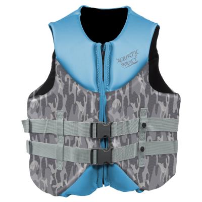 China Adult Neo Style Neoprene Life Jackets Sizing Guide Sublimation Printed for sale