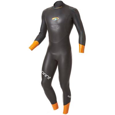 Chine Les hommes de triathlon de synergie lissent douille de Wetsuit du néoprène de peau la pleine pour la natation d'eau libre à vendre