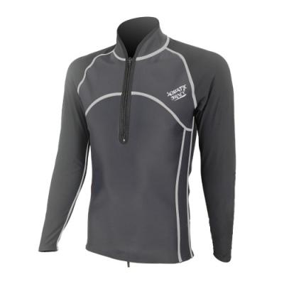 China Male 3mm Neoprene Surf Jacket / Long Sleeve Neoprene Wetsuits Top Neck Zipper for sale