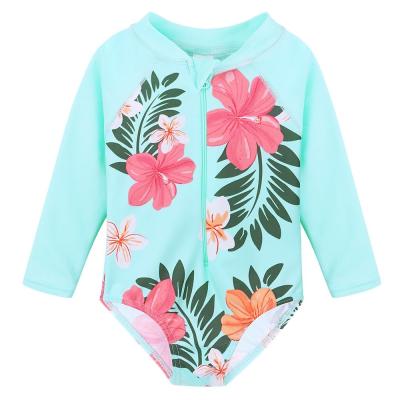 China Sublimation Printing Baby Lycra Swimsuit Long Sleeve Quick - Drying for sale