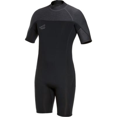 Chine Hommes noirs de Wetsuit de petit de la douille de short de fermeture éclair d'avant de Wetsuit de plongée à l'air/2mm à vendre