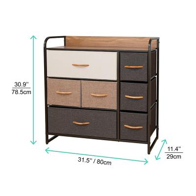 China Foldable Bedroom Furniture Dresser Double Drawers Tower Trash Can for sale