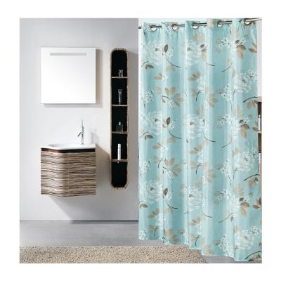 China Custom African Digital Printed Waterproof Hotel Bathroom Polyester Shower Curtains Waterproof Liner for sale