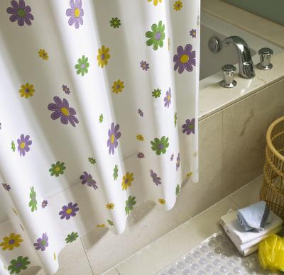 China Sustainable Unique Design Hot Selling Personalized Long Folding Shower Curtain for sale