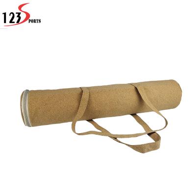 China Cork High Quality Eco-friendly Customize Logo Natural Cork Yoga Mat Bag for sale