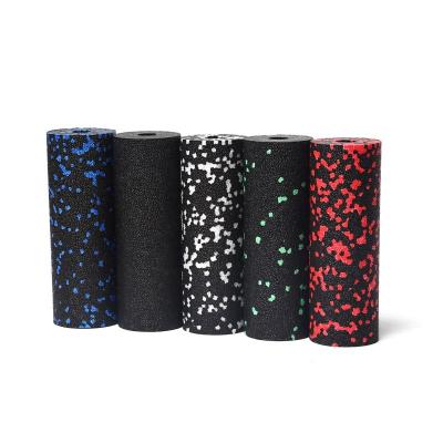 China Wholesale Comfortable Solid Foam Roller Customized Pilates Yoga Massager Foam Roller Round Black PPE Foam Roller for sale