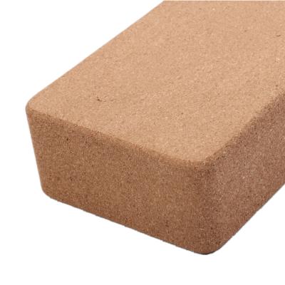 China High Density Hot Sale Gymnastics Natural Wood Yoga Logo Custom Block From Amazon, Cork Block Yoga, Yoga Brick for sale