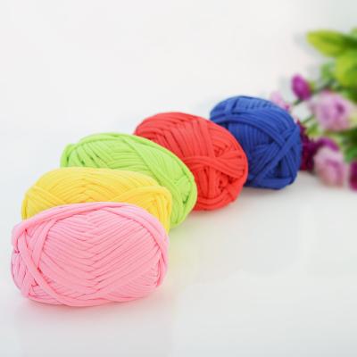 China China Wholesale Fancy Polyester Textured Crochet T-shirt Yarns Like DIY Hand Knitting T-shirt Yarn for sale