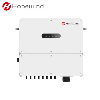 China HOPEWIND Easy Installation 3 Phase On Grid Inverter 50KW 60kW 70kW Grid Tie Solar Inverter For Solar System 705*650*285mm for sale