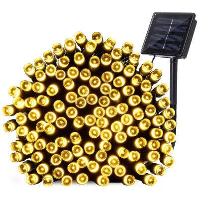 China Holiday Decoration 100 200 Led Outdoor Holiday Light Led Outdoor Solar Lamp String Lights for sale