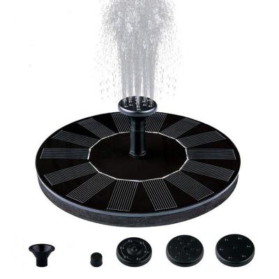 China Art Decor 7.4V 1.5W Round Basin Fountain Smart Solar Fountain for Garden for sale