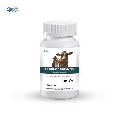 China sintético veterinario de la tableta del bolo de 25mg Albendazole antihelmíntico en venta