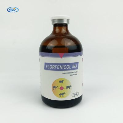 中国 炎症抑制および解熱性の効果のための獣医学の薬剤注射可能なFlorfenicol 20% Inj 販売のため