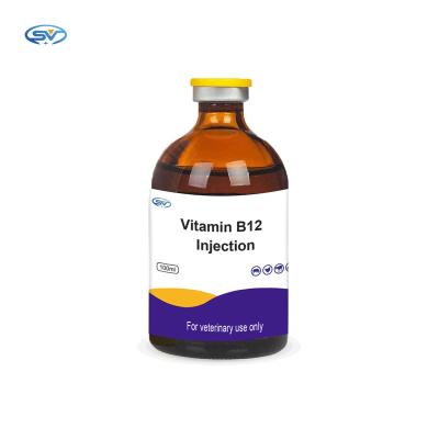 China Veterinary Injectable Drugs Sheep Inj Vit B12 Vitamin B12 Injection Supplement Vitamin For Cattle Horses for sale