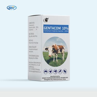 Chine Médicaments antiparasitaires vétérinaires prix d'usine injection de gentamicine en stock qualité injection de sulfate de gentamycine 10% à vendre