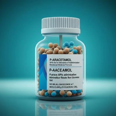 China P-aracetamol API para vía intermedia de administración C8H9NO2 Fórmula molecular en venta