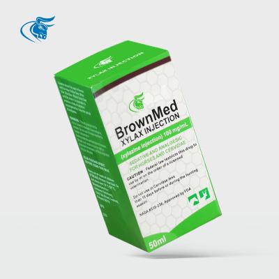 China Inyección del ácido clorhídrico de las drogas 100mg/Ml Xylazine de la veterinaría para los caballos y el Cervidae en venta