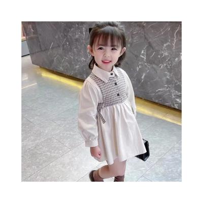 China New Selling Sweet Lovely Lower Price Girl Daily Professional Suit Girls Pleated Dress for sale