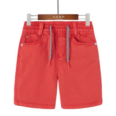 China Wash Customizable High Quality Lace Up Denim Solid Color Packing Shorts Baby Boy Casual Anti-pilling Shorts for sale