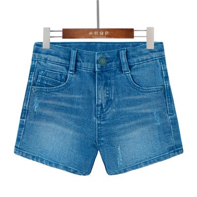 China Customizable 100% Cotton Anti-Pilling Logo Casual Kids Boys Jeans Shorts, Soft And Fade-Resistant for sale