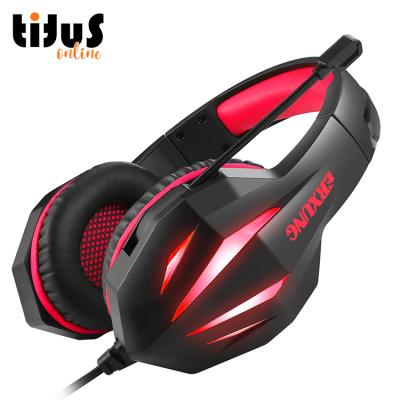 China Perfect Sound J5 Headphones For Kids With Cable Control And Earphone With Microphone RGB Backlit Gamer Gaming Earphone With Microphone for sale