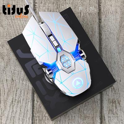 China 3D WGM1 Wired Lightweight Gaming Mouse RGB Backlit Mouse Gamer USB 3200dpi 7Keys Wired Gaming Ergonomic Glowing Mouse for sale