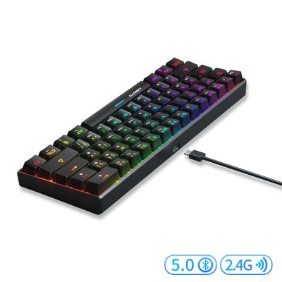 China G1000C portable main keyboards mouse keyboard combos 61 plug and play mechanical keyboard with dynamic ice for sale