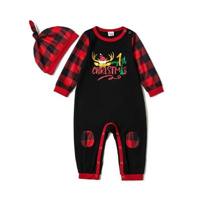 China 2021 Breathable Family Pajamas Plaid Christmas Pajamas Sleepwear Kids Pajamas For Christmas for sale