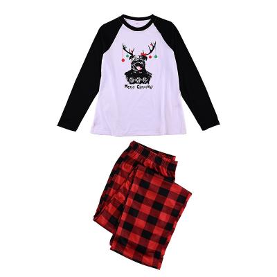 China Breathable Christmas Family Pajamas Sets Mens Size Sleepwear Two Piece Wholesale Pajamas for sale