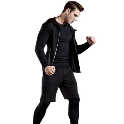 China Wholesale Men's Breathable Clothing Fitness Wear Gym Sportswear Tracksuit Gym Sport Set 5 Piece Men's Tights for sale