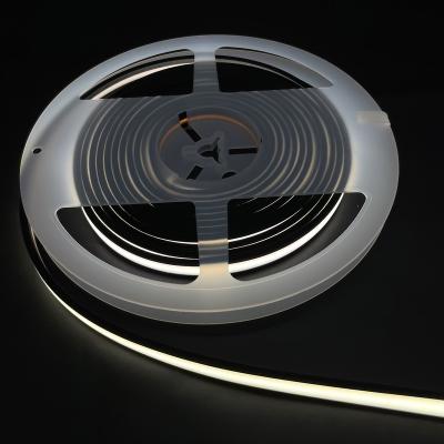 China Hotel/Office/Supermarket Solid Core Edge Factory 480 Chip 8W 12V 24V Black Flexible COB Led Strip For Hotel for sale