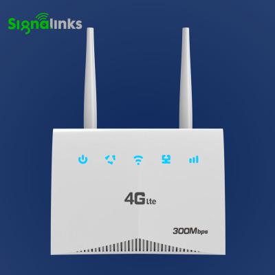 China Cheap 4g Lte Router 300Mbps Volte RJ11 32users Wireless Home Mobile 3g Wifi Router With Sim Card Slot for sale