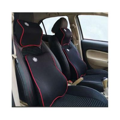 China Business/Luxury Hot Sale Car Seat Back Cushion Neck Support Waist Support Lumbar Rest Memory Foam Pillow Set for sale