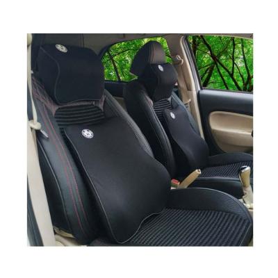 China Business/Luxury Car Headrest Neck Pillow Car Neck And Lumbar Back Support Waist Memory Foam Pillow for sale