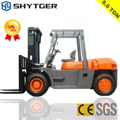 China 8 Ton Heavy Duty Diesel Forklift 8 TON Truck Swing Spoke for sale