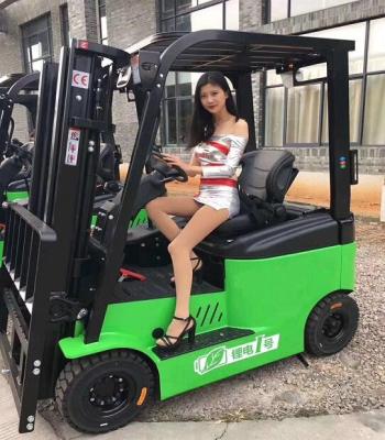 China Hotel 1.5 Ton Battery Forklift With Low Power Consumption for sale