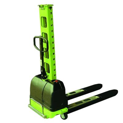 China 500Kg Self Load / Unload Electric Lift Pallet Stacker 60 / 60 155 / 1150 mm for sale