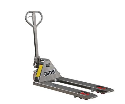 China 3 Ton Stainless Steel Parts Hand Pallet Truck With Cheapest Price 1150x550mm for sale